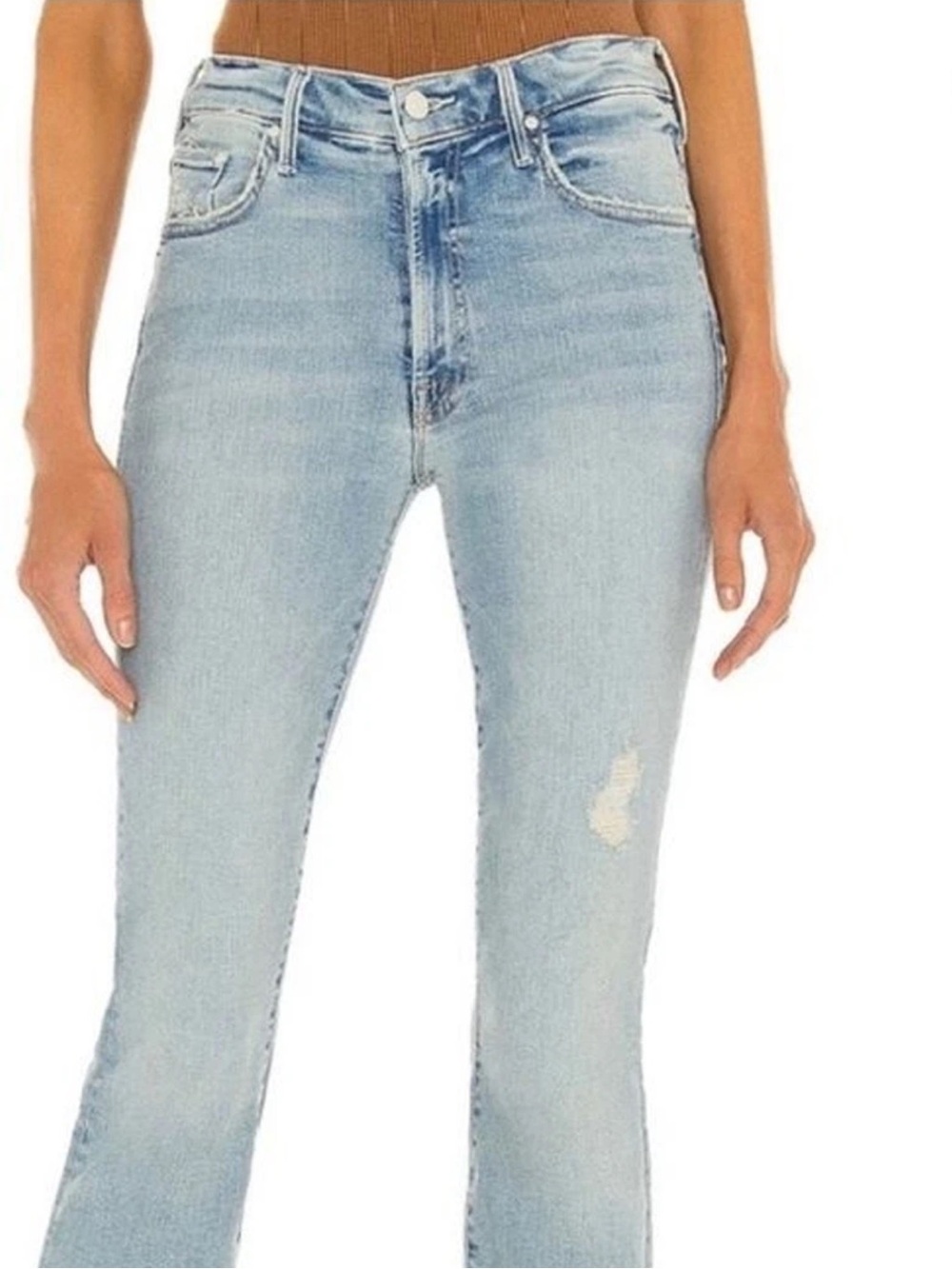 Women’s Sz. 27 MOTHER Denim The Insider Crop Step Chew - Outerspace